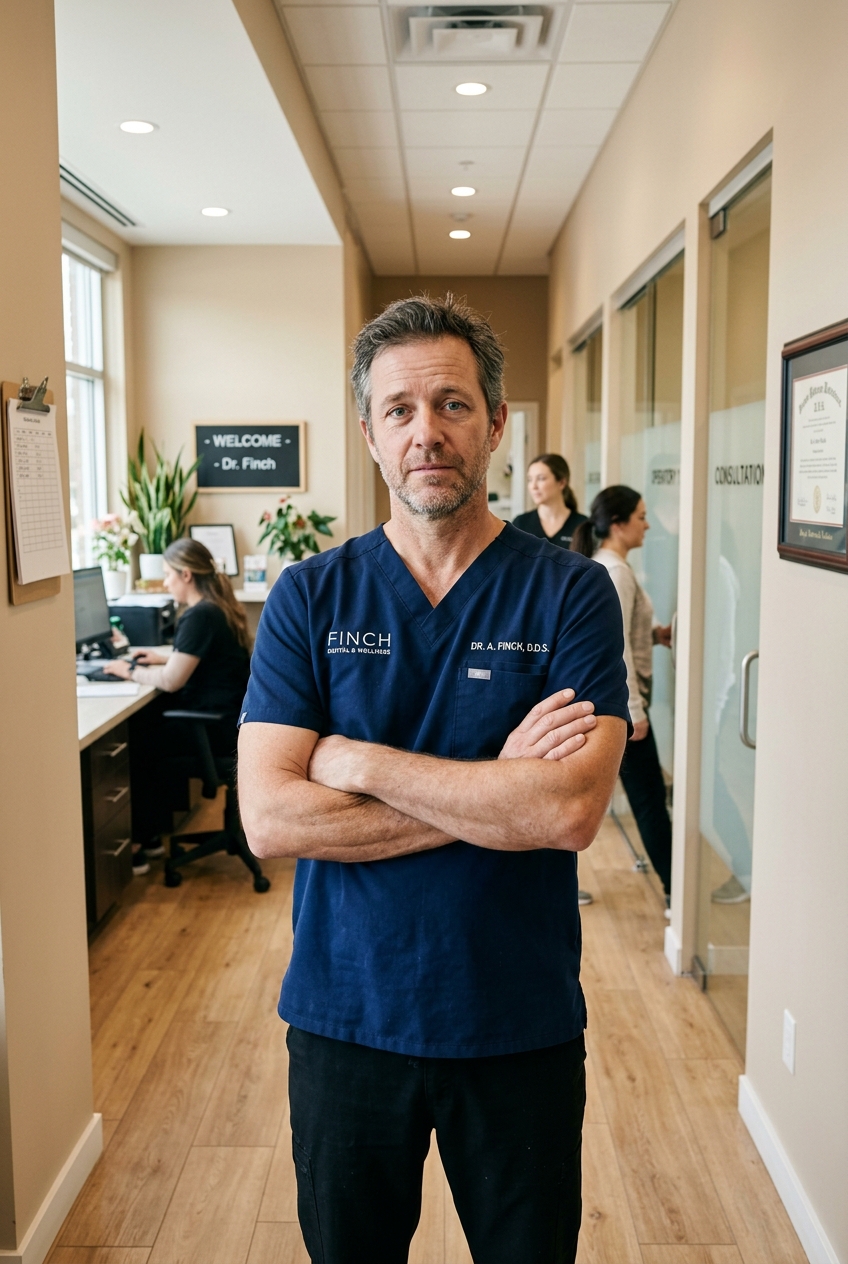 Practice owner thinking about security