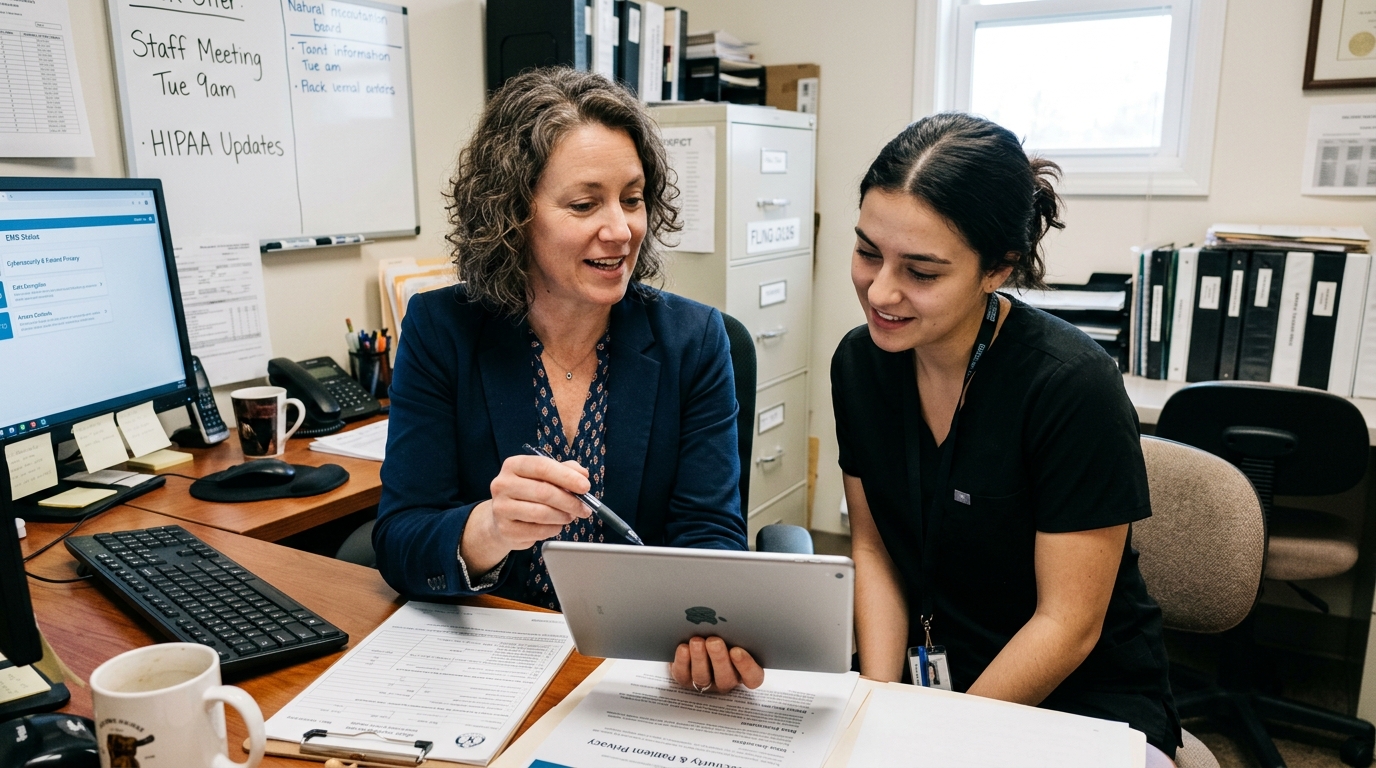 Staff training on security protocols